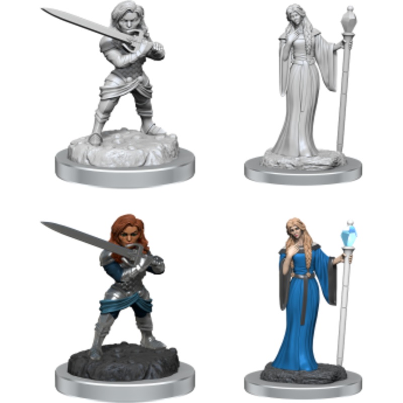 Critical Role Unpainted Mini – Female Wizard/Holy Warrior 90550