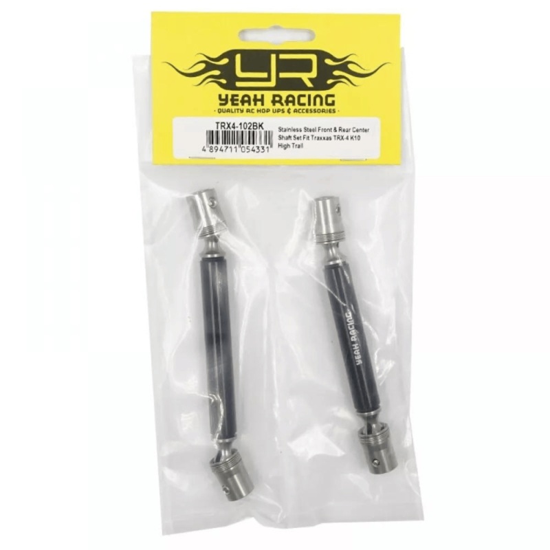 Yeah Racing Steel Center Driveshafts Set for Traxxas TRX-4 High Trail – YEA-TRX4-102BK