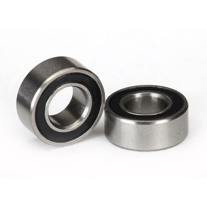 Ball Bearing, Black Rubber Sealed (5x10x4mm) (2) TRA5115A