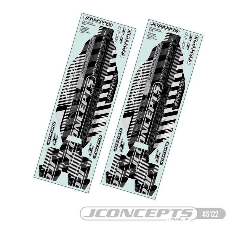 JConcepts Team Associated RC10T6.4 Precut Chassis Protective Sheets (2) – JCO5122