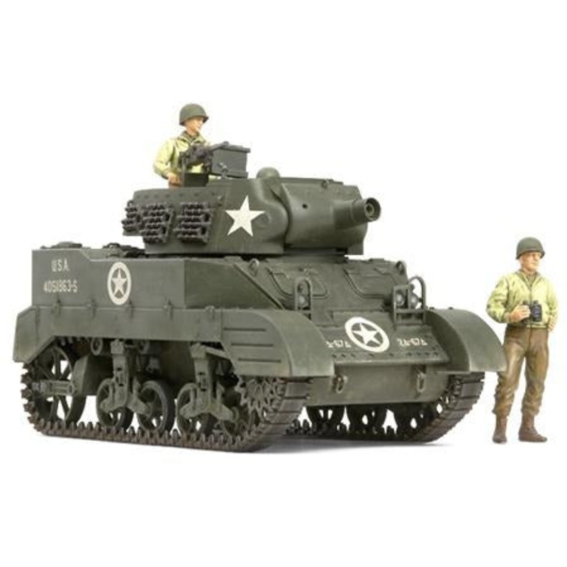 US Howitzer Motor Carriage M8 Awaiting Orders (w/3 Figures) 1/35 #35312 by Tamiya