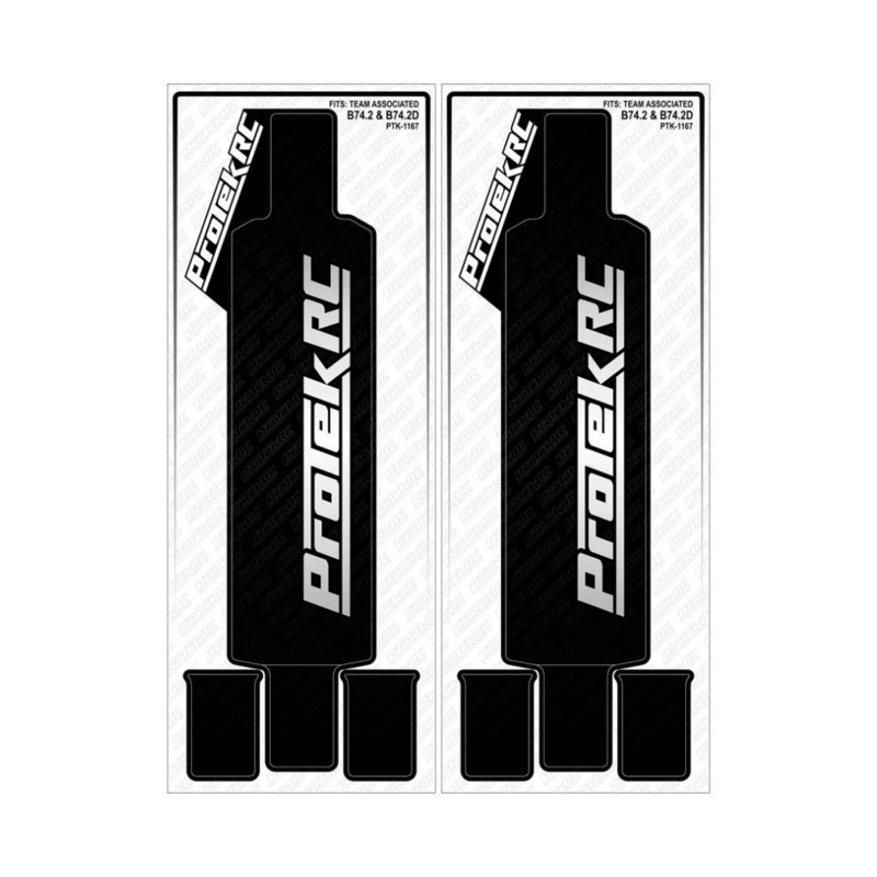 ProTek RC Team Associated B74.2 & B74.2D Chassis Protector (2) (Black) – PTK-1167