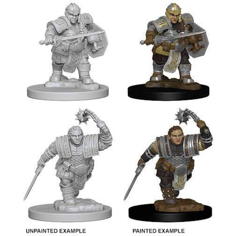 D&D Unpainted Mini – Dwarf Female Fighter 72617