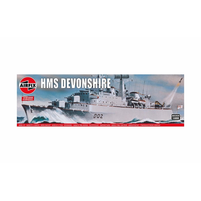 HMS Devonshire 1/600 Model Ship Kit #03202 by Airfix