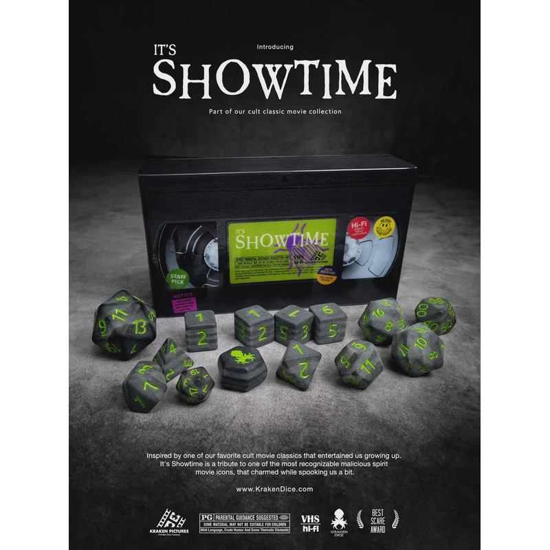 It’s Showtime 14pc Cult Classic Themed Dice Set
