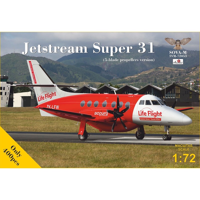 Jetstream Super 31 (5-/4- blade prop) 2 Liveries 1/72 #72053  by Sova-M