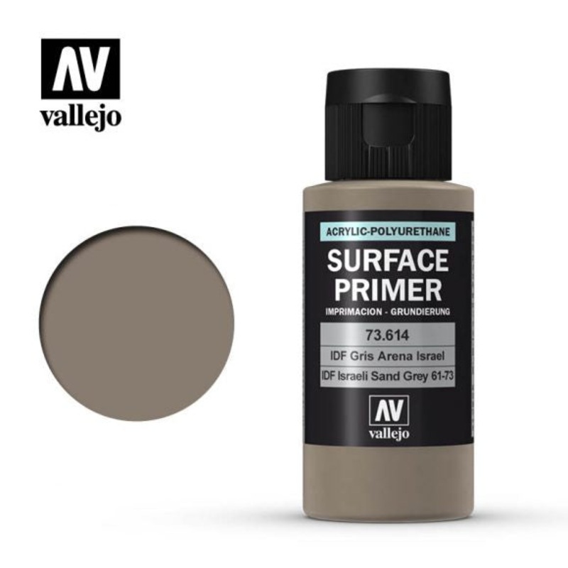 VAL73614 Acrylic Polyurethane Primer – Israeli Sand Grey 6173 (60ml)