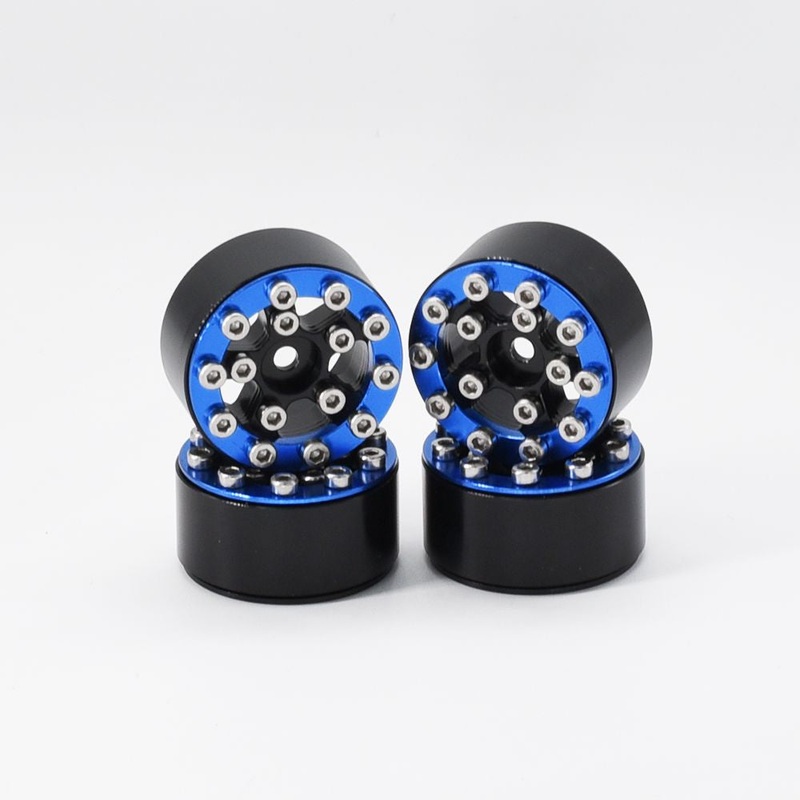 Wheels (4): 1.0 Beadlock Wheels CNC Aluminum – HDTSCX24-40