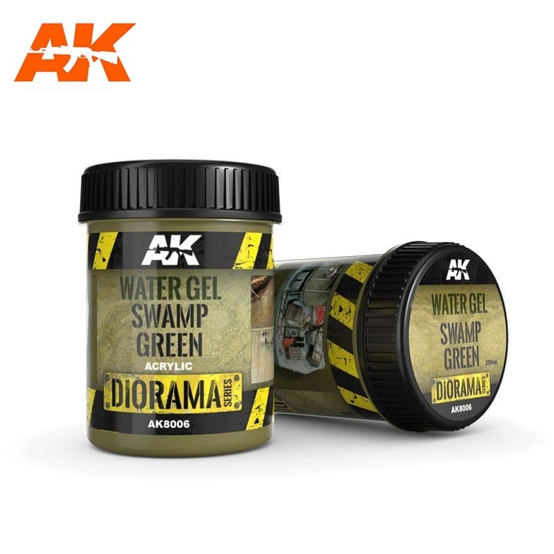 AK Interactive Water Gel Swamp Green Effects – 250ml (Acrylic) AK-8006
