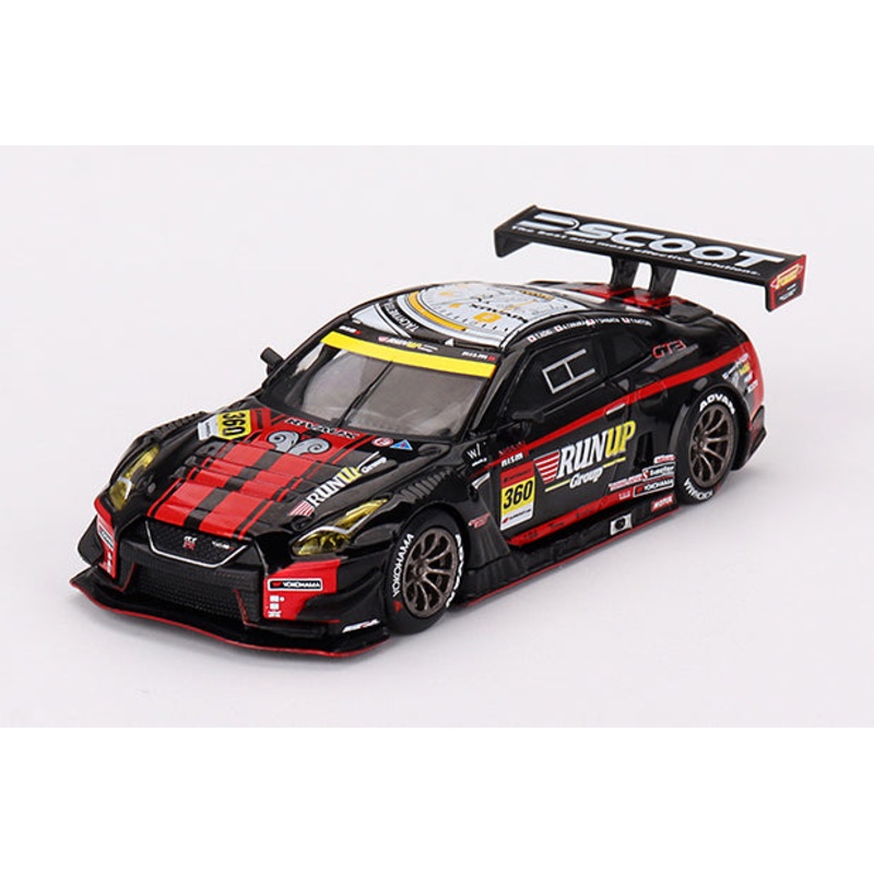 [ Back-order ] TSM MINI-GT MGT00754-L 1:64 Nissan GT-R Nismo GT300 SUPER GT Series 2023 #360 RUNUP RIVAUX GT-R TOMEI SPORTS LHD model car