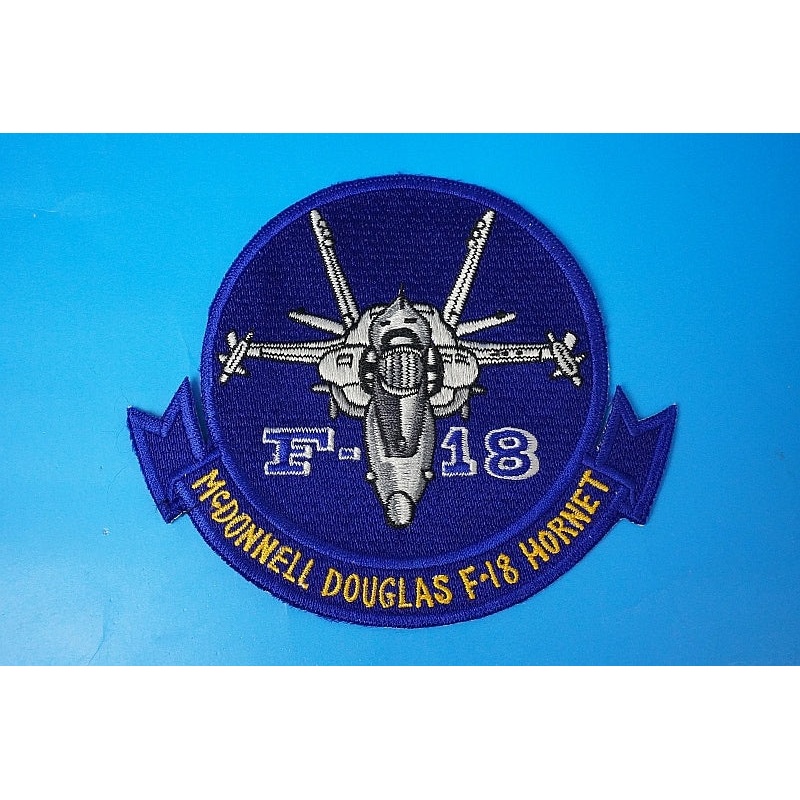 Patch USN F-18 Hornet without hook and loop