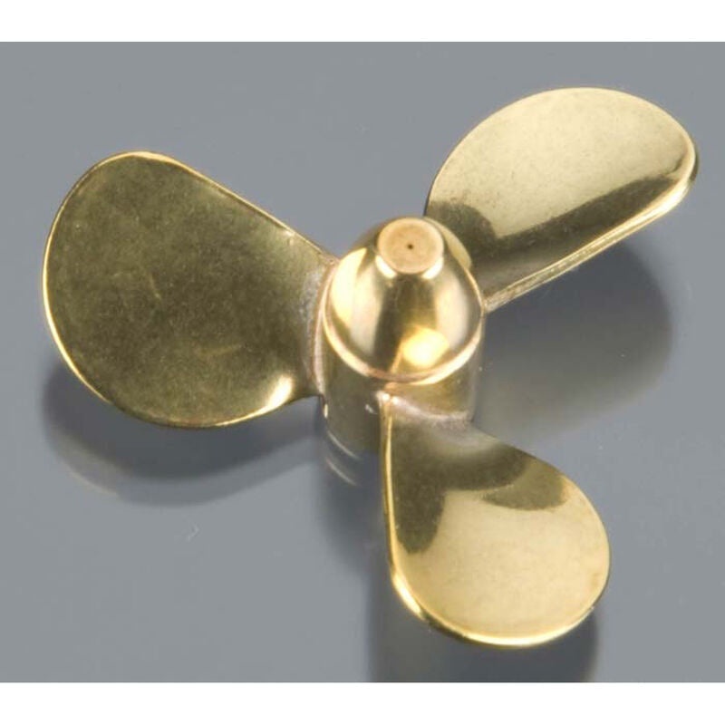 Brass 3-Blade, 1-1/2 Left, 1/8 Shaft DUM3117