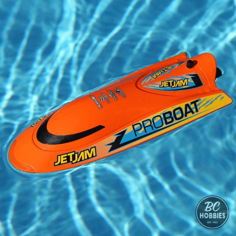 Pro Boat Jet Jam V2 12 Self-Righting Brushed RTR Pool Race Boat w/2.4GHz Radio, Battery & Charger – Assorted Colours