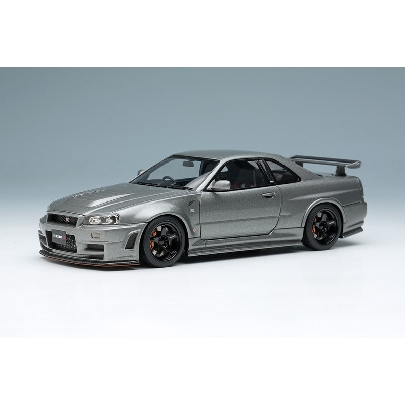 [ Back-order ] Make Up EIDOLON EM422B 1:43 NISSAN SKYLINE GT-R (NISMO BNR34 CRS Version) 2022 Gray