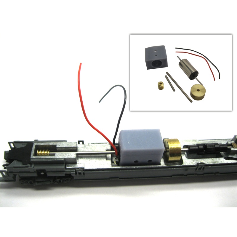 Conversion kit with bell armature motor Fleischmann ICE-T
