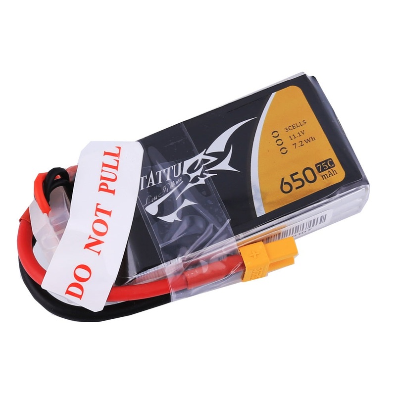 Tattu – 232 – 650mAh 3S1P 11.1V 75C LiPo