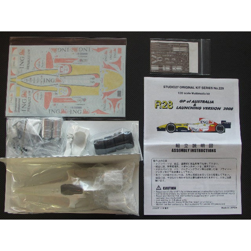[ Back-order ] STUDIO27 FK20229C 1:20 R28 Australian GP 2008 Multimedia Kit