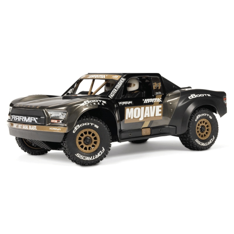Arrma Mojave Grom 223S BLX 1/18 Brushless RTR 4WD Desert Truck (Black) w/SLT2 2.4GHz Radio – ARA2304T1