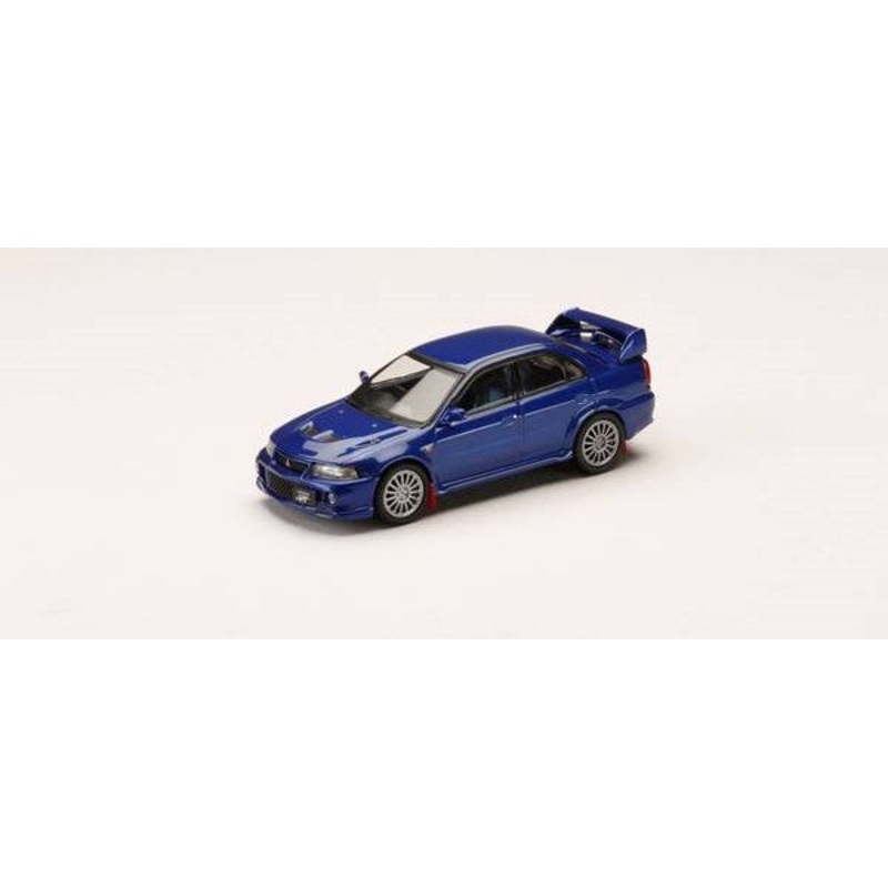 [ Back-order ] Hobby Japan HJ642033ABLP 1:64 MITSUBISHI LANCER GSR EVOLUTION 6 CP9A 1999 with Mud flap IJSSEL BLUE1 Diecast model car