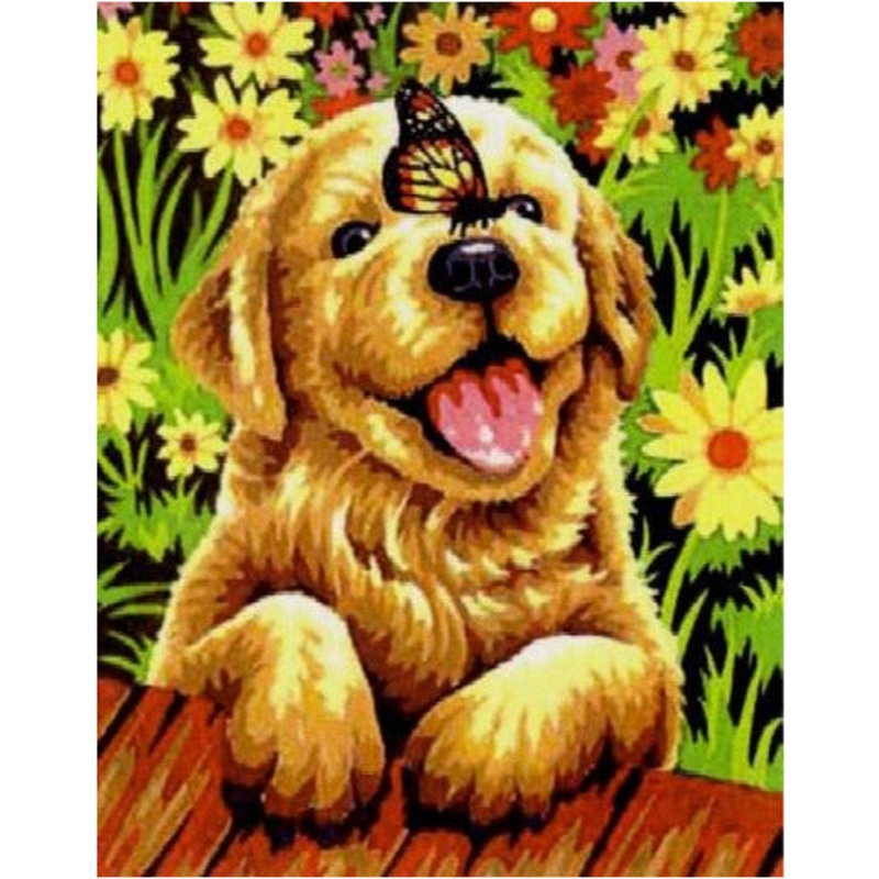 Dimensions Paint by Numbers Puppy Gardener (9×12)