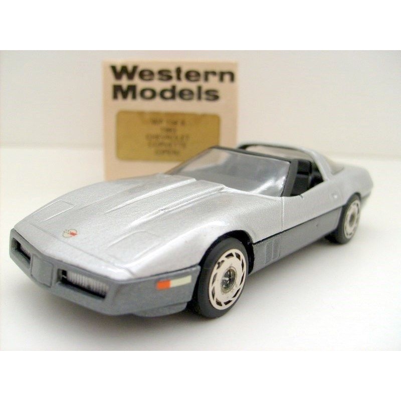 WESTERN MODELS 1/43 WP 108X 1983 CHEVROLET CORVETTE SIL