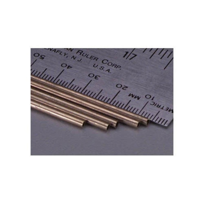 K&S Round Brass Tube 3 Ft – 3/32 OD (2.38mm) KSE1144