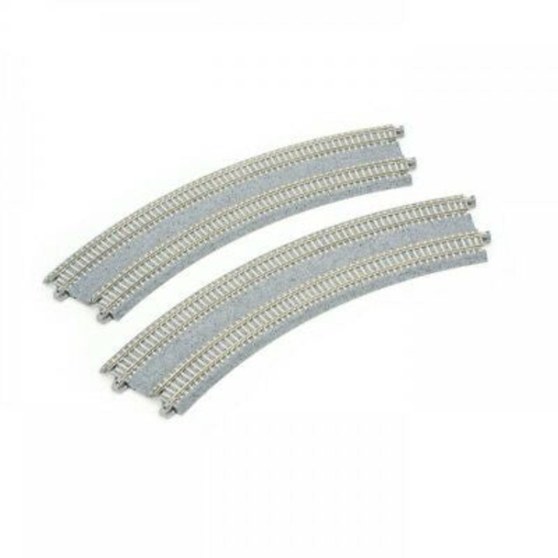 UniTrack N Curved Double Track R12 3/8/11 Superelevated Curve 2 Pieces