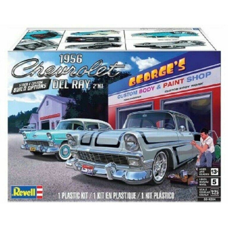 1956 Chevrolet Del Ray 2’n1 1/25 Model Car Kit #4504 by Revell