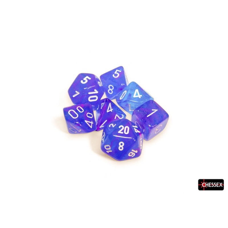 Chessex Nebula 7-Die Set Aura/White Luminary CHX27567