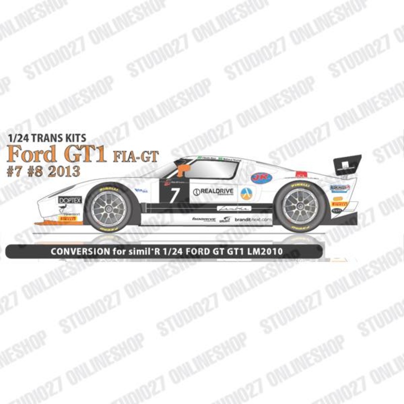 [ Back-order ] STUDIO27 TK2460 1:24 Ford GT1 #7/#8 FIA-GT 2013 for simi-R [Conversion Kit]