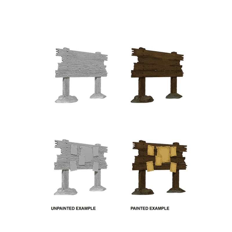 D&D Unpainted Mini – Bounty Board 73866