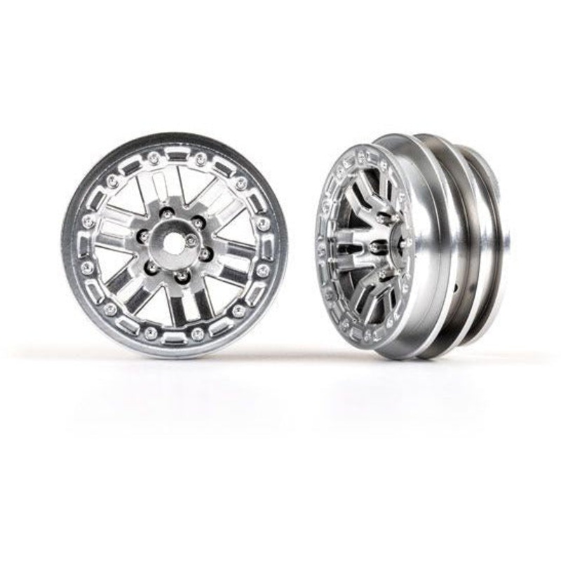 Traxxas Wheels, 1.0 (Satin Chrome) (2) – TRA9768-SATIN
