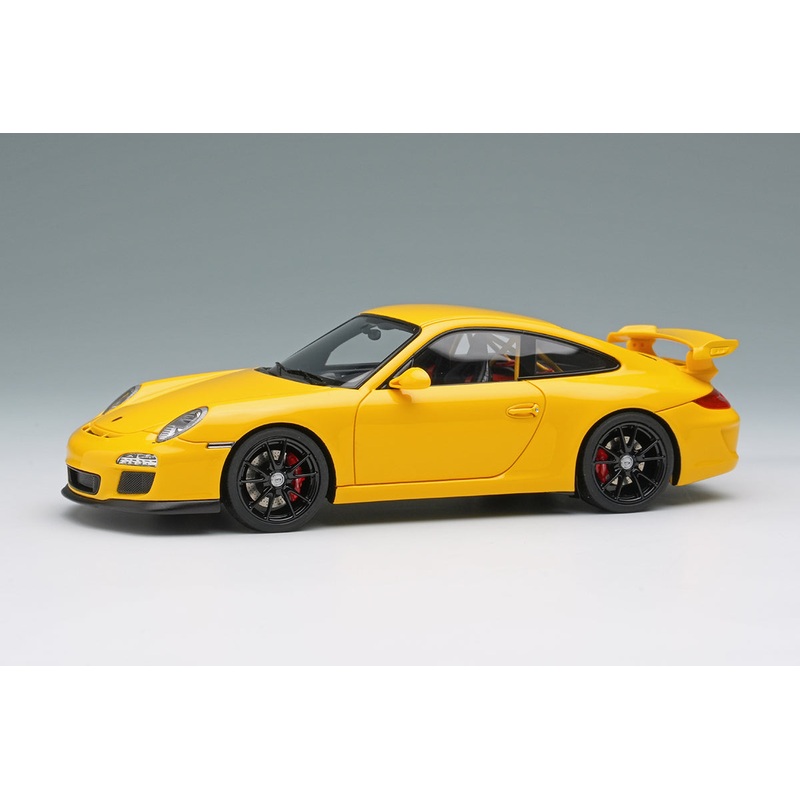 [ Back-order ] Make Up EIDOLON EM721D 1:43 Porsche 911 997.2 GT3 Clubsport 2010 Speed Yellow model car