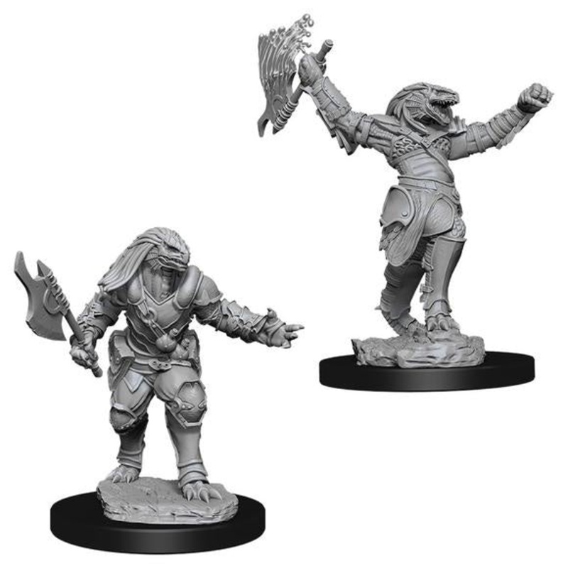 D&D Unpainted Mini – Dragonborn Female Fighter 90001