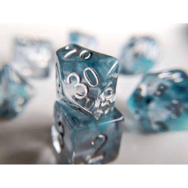 Little Dragon 7-Die Set Nebula Zircon Dice