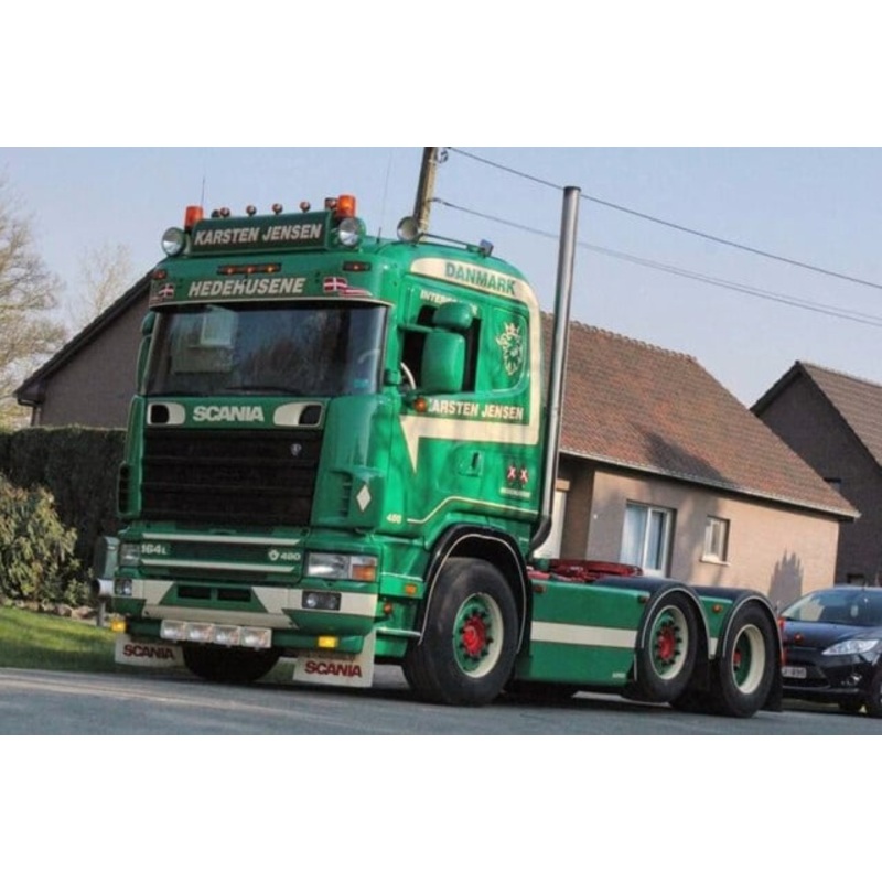 [ Pre-order ] 01-5014 WSI 1:50 Karsten Jensen SCANIA 4 SERIES FLAT ROOF 6X2 TWIN STEER