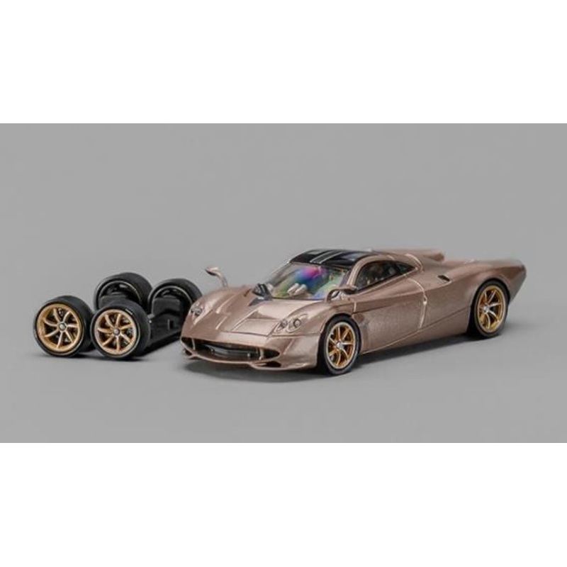[ Back-order ] CM-MODEL CM64-Codalunga-02 1:64 Pagani Huayra Cordalunga Gold model car