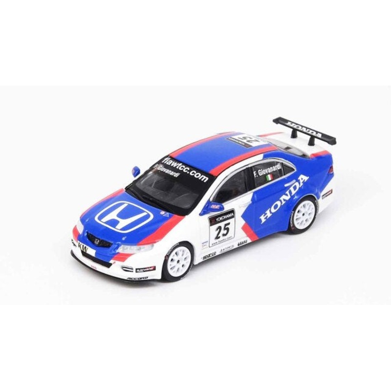 [ Back-order ] INNO Models IN64-CL7-MGP20JS 1:64 Honda Accord Euro R CL7 JAS MOTORSPORT #25 WTCC of Macau 2006 model car