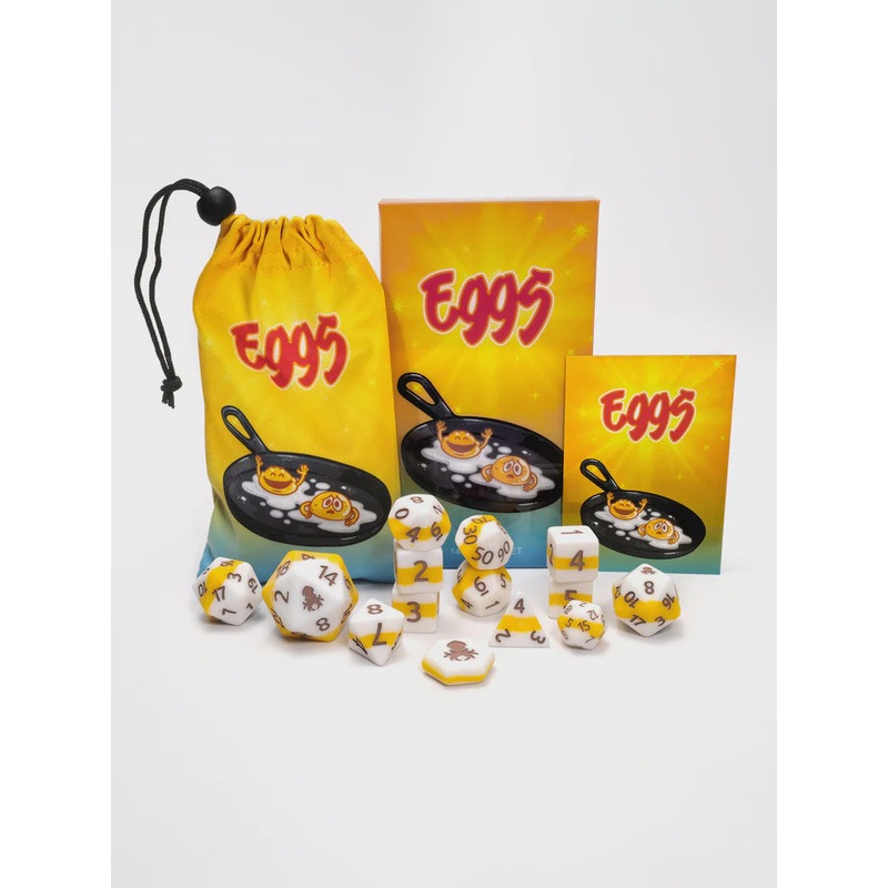 Eggs 14pc Dice Bundle Inked in Brown