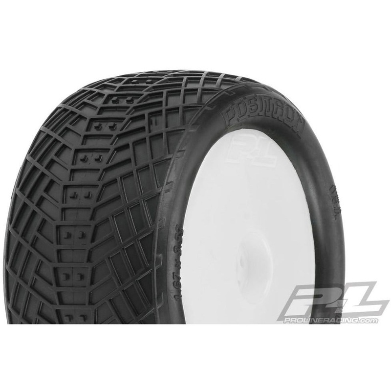 Pro-Line Positron 2.2 MC MTD White Whls 1/10 Buggy Rear Tires PRO8256-13