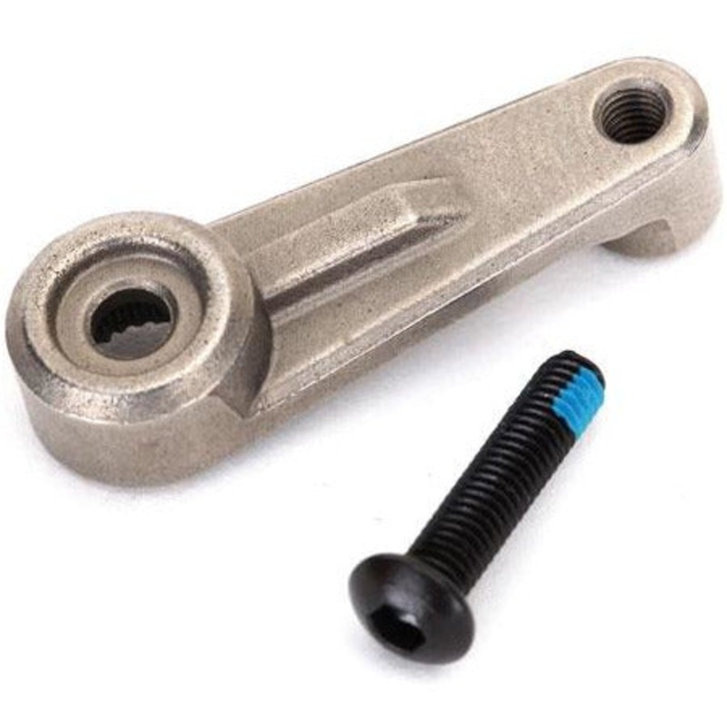 TRA8247X Servo horn, steering, metal/ 3×14 BCS (1)