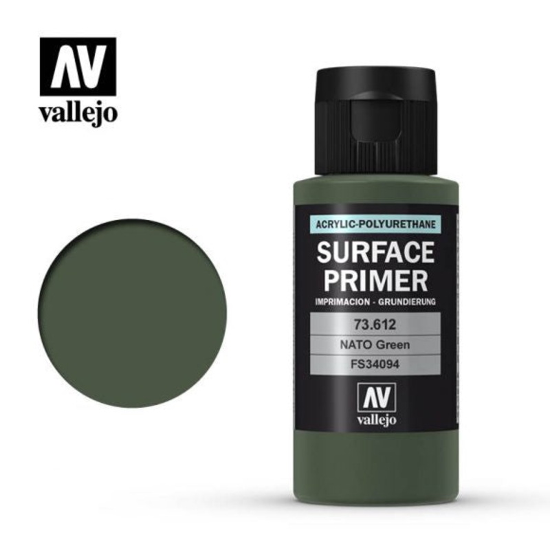 VAL73612 Acrylic Polyurethane Primer – NATO Green (60ml)