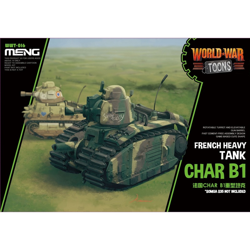 French Heavy Tank Char B1 (World War Toons – Meng Kids)