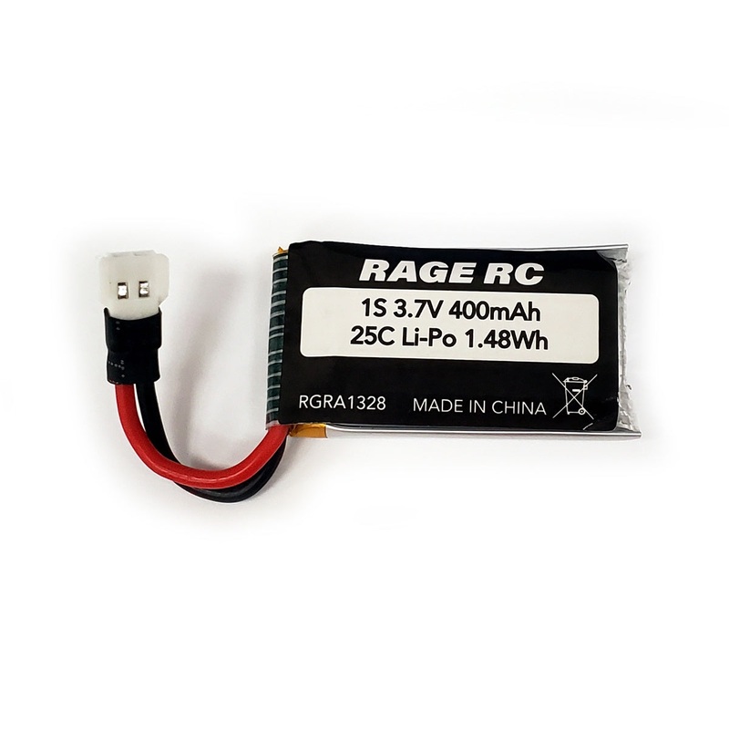 RageRC 1S 3.7V 400mAh Lipo Battery – RGRA1328