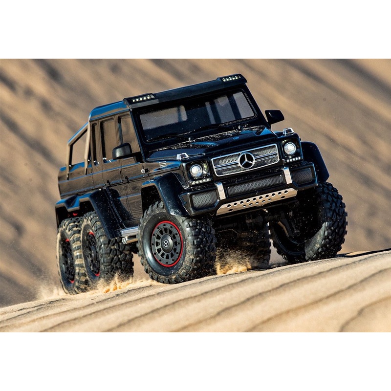 Traxxas TRX-6 1/10 6×6 Trail Crawler w/Mercedes-Benz G 63 AMG Clipless Body (Black) w/TQi 2.4GHz Radio – TRA88296-4 Assorted Colours