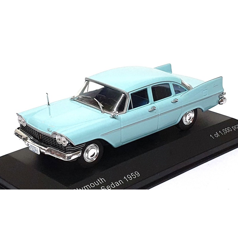 Whitebox 1/43 Scale WB289 – 1959 Plymouth Savoy Sedan – Lt. Blue