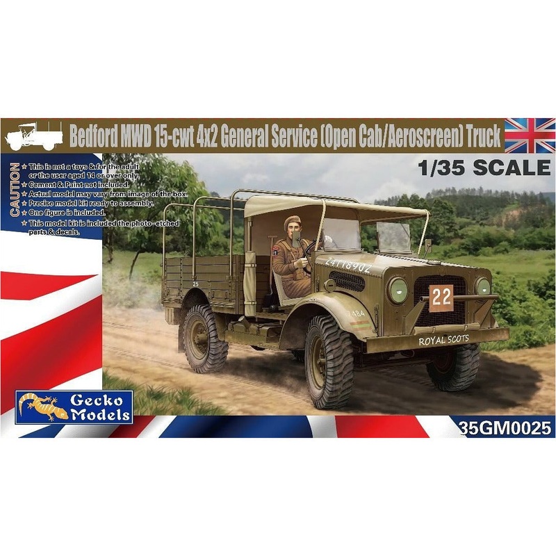 Bedford MWD 15-cwt 4×2 GS Truck 1/35 #35GM0025 by Gecko