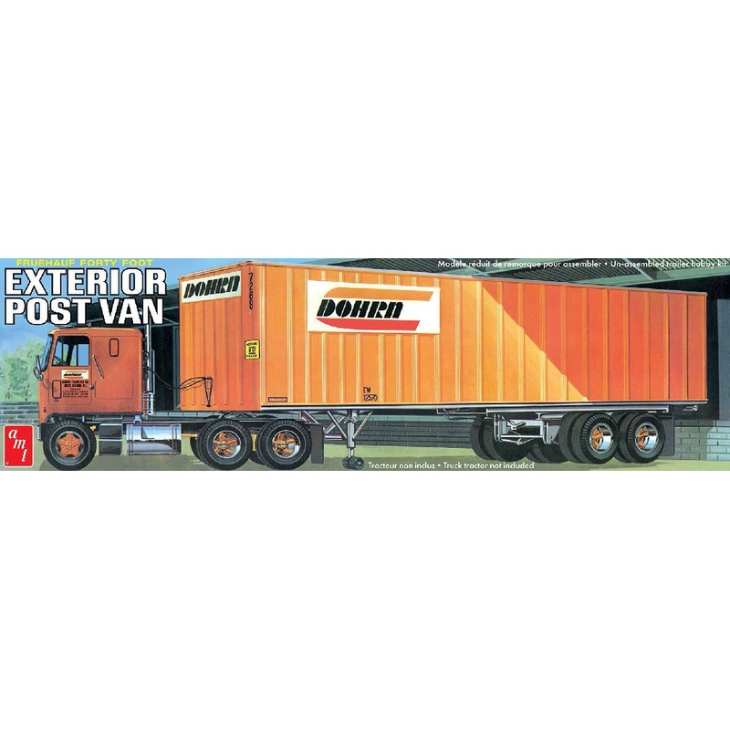 40′ Fruehauf Exterior Post Trailer Dohrn 1/25 #1357 by AMT