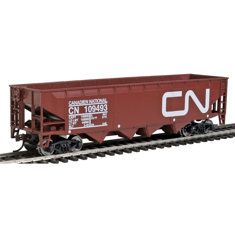 Offset Hopper – Ready to Run — Canadian National (brown, white; Large Logo)