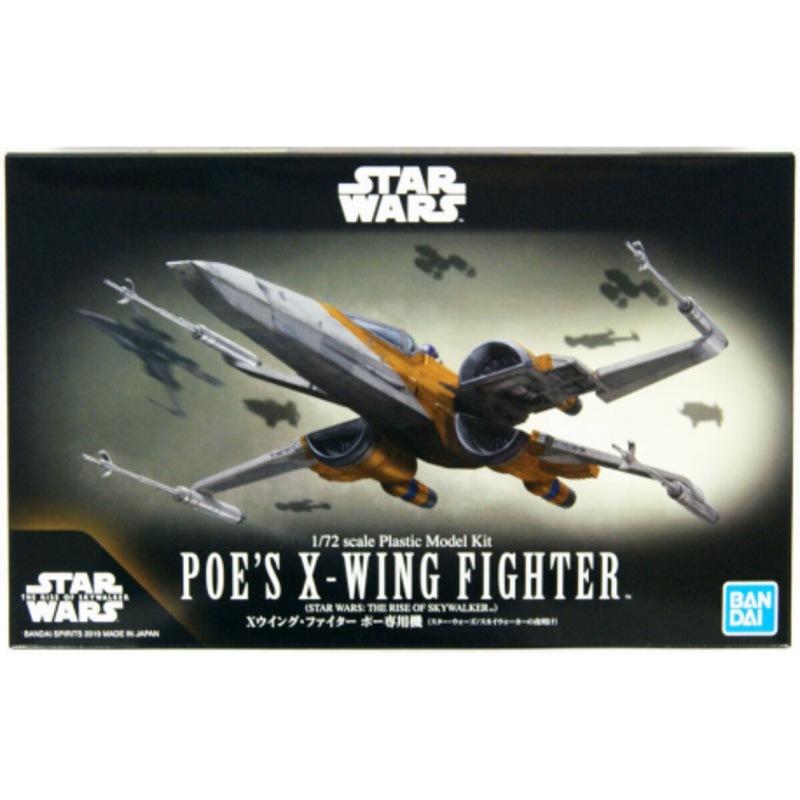 Poe’s X-Wing Fighter (Rise of The Skywalker) 1/72 Star Wars Model Kit #5058312 by Bandai